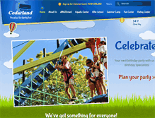 Tablet Screenshot of cedarland.net